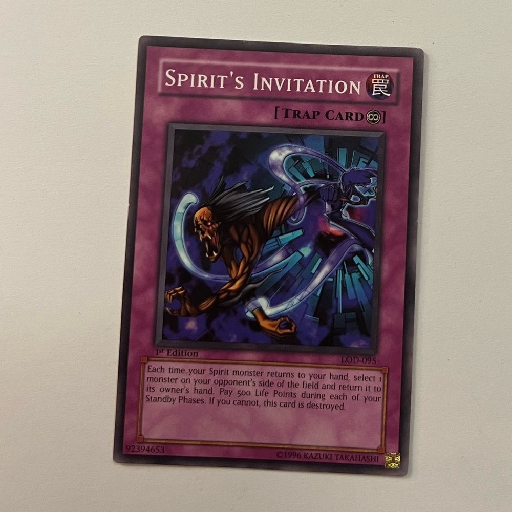 Yu-Gi-Oh 1st Edition Spirit’s Invitation Card